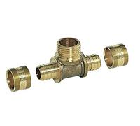 COMAP Raccord PER à glissement - Té sortie Mâle - Diamètre ⌀16x1,5 mm - Mâle 1/2" (15x21) - Pexy pour Tubes PER - 4346