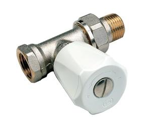 Comap Robinet manuel droit à simple réglage pour radiateur - Droit Femelle 3/4" - Thermostatisable - EuroSar - 419206 Inox