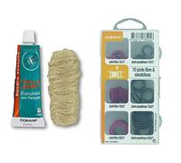 Comap S102104 Kit de Etanchéité pâte à joint 50 ml avec bobine de filasse 40 g & Coffret de 70 Joints fibre/caoutchouc