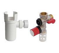 Comap S600100 Groupe DE SECURITE, sans & Groupe de sécurité 889 laiton droit pour chauffe eau, cumulus - 20x27 ou 3/4" - 889006-01