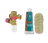 Comap S600999 Groupe DE SECURITE, sans & S102104 Kit de Etanchéité pâte à joint 50 ml avec bobine de filasse 40 g, Vert