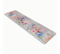 Comart, Tapis Austin, pour cuisine et couloir, tapis en polyester, imprimé, imperméable et antidérapant, décoration de fleurs, printemps, 50 x 230 cm, lavable en machine, résistant, fabriqué en Italie