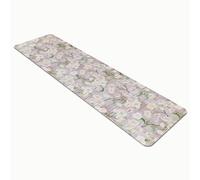 Comart, Tapis Austin, pour Cuisine et Couloir, Tapis en Polyester, imprimé, imperméable et antidérapant, décoration Florale, 50 x 230 cm, Lavable en Machine, résistant, fabriqué en Italie