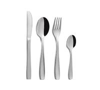 Comas Couverts de table - Couverts de table - Couverts de menu, couteau, cuillère, fourchette, cuillère à café, acier inoxydable, argent, 6 personnes, 24 pièces - Hotel Extra