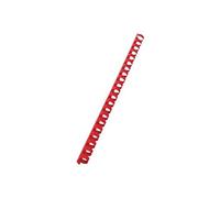 CombBind - 14 mm - 21 anneaux - A4 (210 x 297 mm) - 125 feuilles - rouge - 100 unités peigne de reliure en plastique - pour GBC CombBind C110, C210,