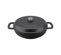 Combekk Sauteuse Combekk Enameled en fonte émaillée Ø28 cm Black-silver knob