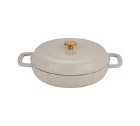 Combekk Sauteuse Combekk Enameled en fonte émaillée Ø28 cm Sand-gold knob