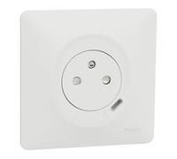 Schneider Electric - Ovalis - Combi 2P+T 16A affleurante + Prise chargeur USB-C 10,5W - connex. auto - Blanc - S320089