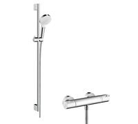 Combi douche Crometta Vario avec barre 65 cm / Ecostat 1001 lanc/chromé - HANSGROHE - 27812400