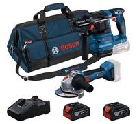 Combi kit 2 outils 18 V GWS + GBH + 2 x 4,0 Ah + GAL Professional - BOSCH - 0615V0003C