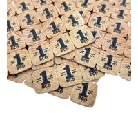 CombiCraft Jetons événementiels séparables sur Une Plaque, Emballage de 1000 jetons séparables, 100% Biologique, utilisable pour événements, jetons pour buvette