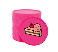 CombiCraft Jetons pour buvette Ø29 mm pâtisserie Rose Fluo, Emballage de 100 pièces