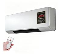 Combinaison Chauffage Et Ventilateur, Unité Murale 2-en-1 Climatiseur Mural, Modes Froid Et Chaud | Air Chaud Doux, Climatisation Mobile Pour Petite Pièce White,55 * 24 * 12cm