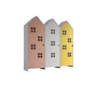 Combinaison d'armoires 3 parties casami bruges rose blanc jaune