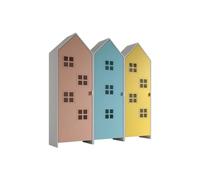 Combinaison d'armoires 3 parties casami bruges rose bleu jaune