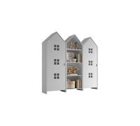 Combinaison D'armoires 3 Pièces Casami Bruges blanc gris