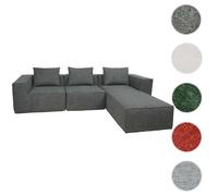 Mendler Combinaison de canapés HWC-O54 63x270x190cm Gris foncé