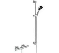 Combinaison de douche T Ceratherm A8539AA avec thermostat de douche, barre de douche 90 cm, douchette à main 2 fonctions, Ideal Standard l, chromé