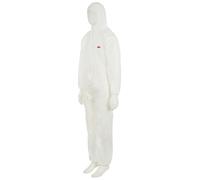 3M 4510 Combinaison de protection, blanc, TYP 5/6, taille XXL, Matériau : PE laminé microporeux, finition élastique x20 morceau