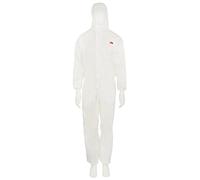 3M 4520 Combinaison de protection, blanc%2vert, type 5/6, taille 4XL, matériel SMMS peu pelucheux, respirant, antistatique, poignets tricotés x20 morceau