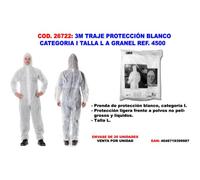 Combinaison De Protection 3m L Homme En Pp Blanc ( Prix Pour 1 )