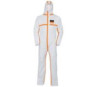 Combinaison de protection jetable 4B, 3XL, blanc/orange