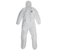 Combinaison de protection jetable à capuche classique DuPont Tyvek blanche taille XL