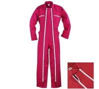 Combinaison de Travail 2 ZIP, Rouge, L