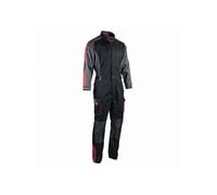 Combinaison de travail simple zip Racer Noir/Gris/Rouge Taille L - FXWW4010E-L