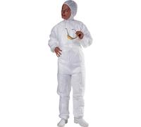 COMBINAISON DELTA PLUS A CAPUCHE POLYPROPYLENE BLANC - PO106BC0 46/48 (XL)