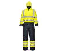 Combinaison d'hiver haute visibilité "S485" 300D Industrie Vêtements haute visibilité - Portwest Jaune/Marine 7XL