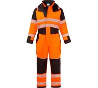 Combinaison D'hiver + Pluie Pw3 Fr Modaflame Hv - Taille S - Orange/noir - Portwest