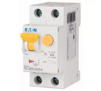 Combinaison disjoncteur différentiel/disjoncteur Eaton, 25 A, 300 mA, caractéristique du disjoncteur : B, 1 phase + neutre, caractéristique du disjoncteur différentiel : A 236958