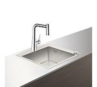 Combinaison évier Hansgrohe Select C71-F450-01 43207000 chromé , avec sBox, 1 lavabo principal