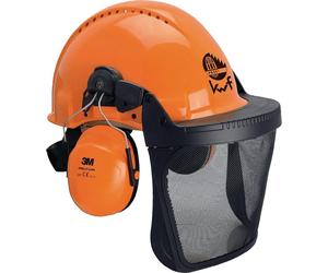 combinaison forestière 3M G3000M H31P3E V5B 3 pièces EN397 avec filet plastique Casque résistant aux UV - 3M0315B