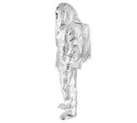 Combinaison Ignifuge Rayonnement Thermique | Combinaison Aluminisée Résistante À La Chaleur À 500 Degrés, Vêtements Ignifuges Haute Température En Tissu Aluminium