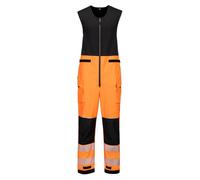Combinaison imperméable Hv Pw3 (3L) - Taille XL - Orange/Noir - Portwest