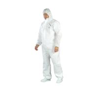 Combinaison jetable SMS 65g/m2 avec capuche blanc COVERGUARD
