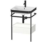 Duravit Happy D.2 Lavabo avec support, 1 tiroir, HP4740O3636, c-bonded