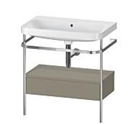 Duravit Happy D.2 Lavabo avec support, 1 tiroir, HP4842N9292, c-shaped
