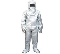 Combinaison Protection Contre Incendie, Combinaison résistante à chaleur Résistant aux hautes températures Convient pour aérospatiale, protection incendie, police,500-600℃-185cm