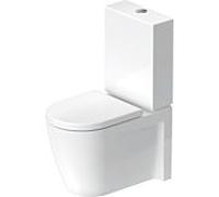 Combinaison WC à fond creux Duravit Starck 2 21450900001 37x63cm, 4,5 l, réservoir attaché, blanc