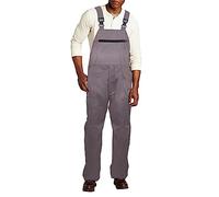 Combinaisons en jean pour hommes de grande taille, salopettes en denim pour hommes à coupe décontractée, vêtements de travail avec bretelles réglables et poches pratiques, robe avec boutons, gris, L