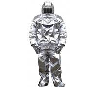 Combinaisons Ignifuges, Uniforme pompier Feuille aluminium résistant à chaleur Convient pour aérospatiale, protection incendie, police ,500℃-170cm-185cm