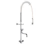 Delabie Combiné de prélavage G6632 – mitigeur et robinet de puisage, blanc, manette 433000