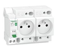 Schneider Electric Combiné disjoncteur XE + double prise de courant embrochables