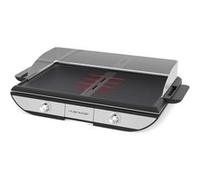 Riviera&Bar Plancha-gril électrique 2300W, 53,5x33 cm, plaques réversibles antiadhésives, 8–10 pers