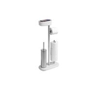 Combiné WC dérouleur papier et brosse WC - Rivazza - Blanc