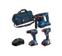 Pack 3 outils électroportatifs 18v (3x4.0Ah) dans sac Bosch 0615A5003B
