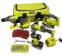 Ensemble Ryobi R18CK4F-252S 18V ONE+, comprenant des batteries et un chargeur